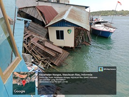 Pos airud hancur ditabrak kapal WM natuna