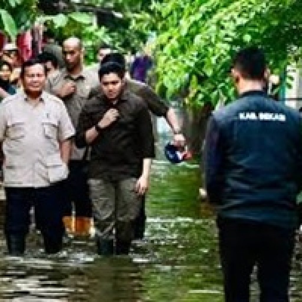 Presiden Kunjungi Korban banjir Bekasi